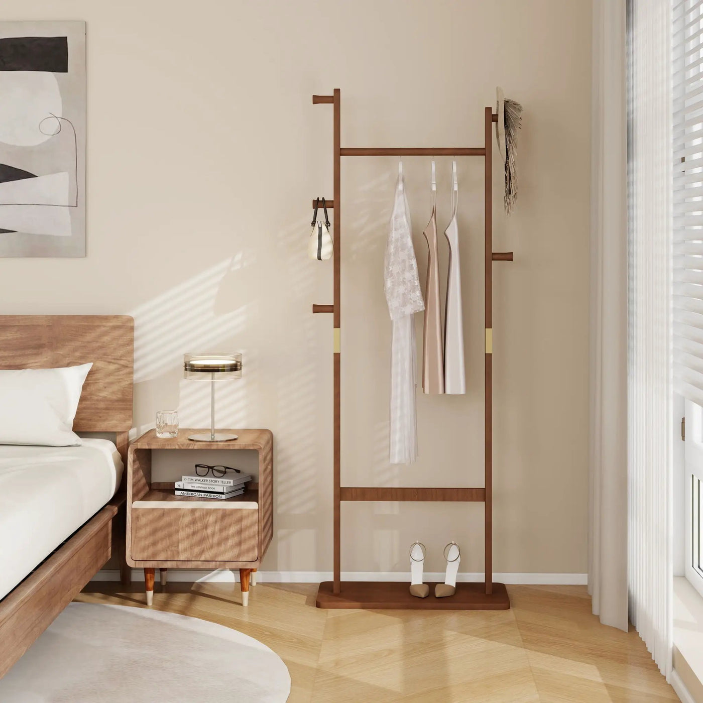 Solid Wood Simple Hat Rack by HouseOfZazla