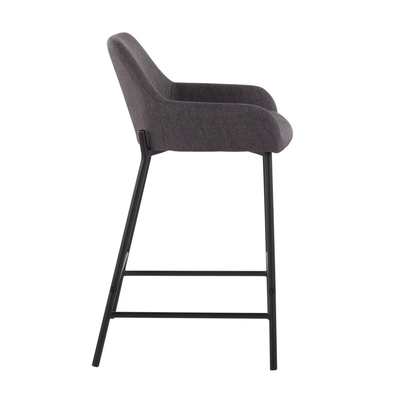 Daniella - Industrial Fixed Height Counter Stool (Set of 2) by HouseOfZazla