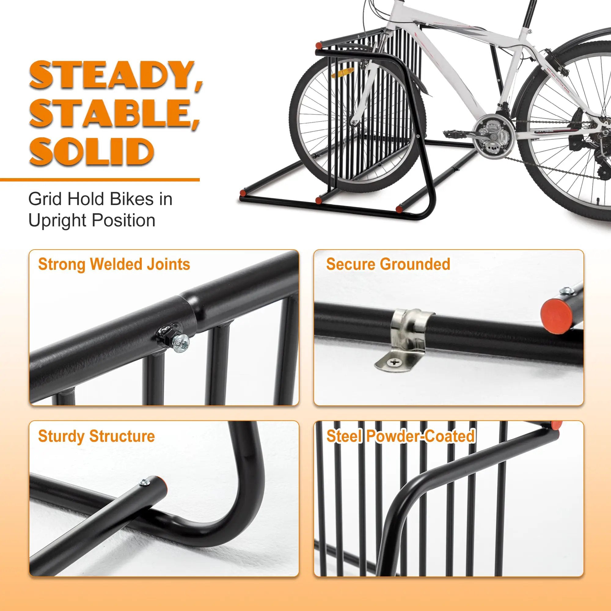 10-Bike Floor Bike Rack by HouseOfZazla