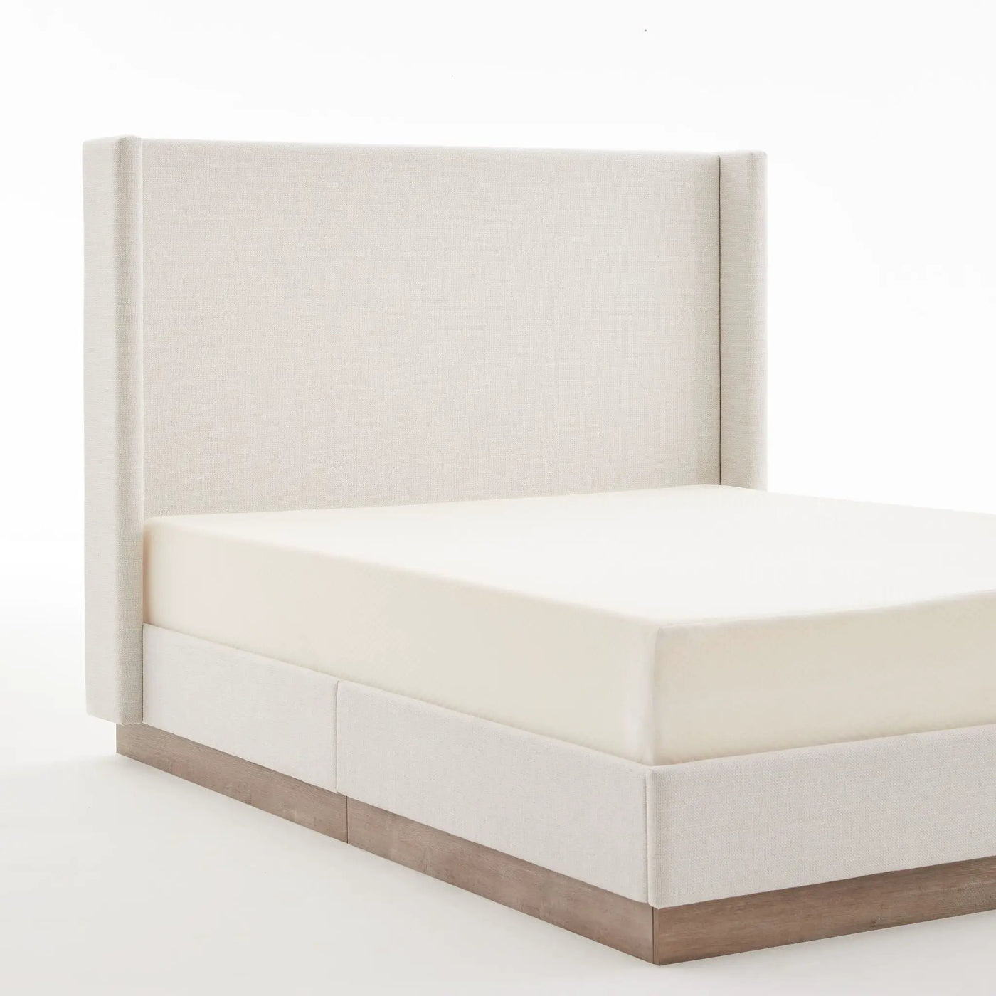 Hosford - Minimalist Upholstered Wingback Bed by HouseOfZazla