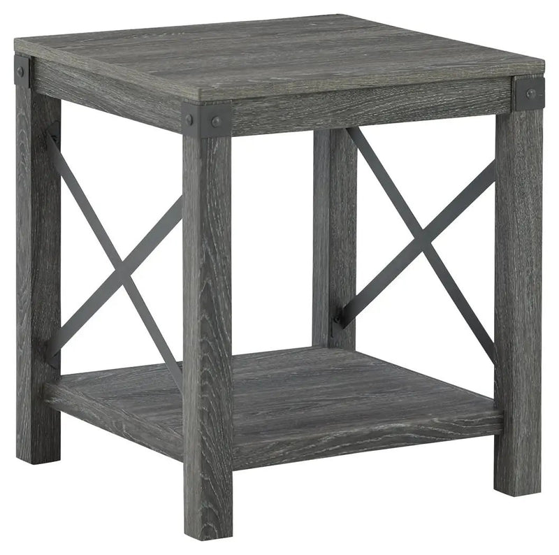 Freedan - Square End Table - Grayish Brown by Unique Piece Furniture