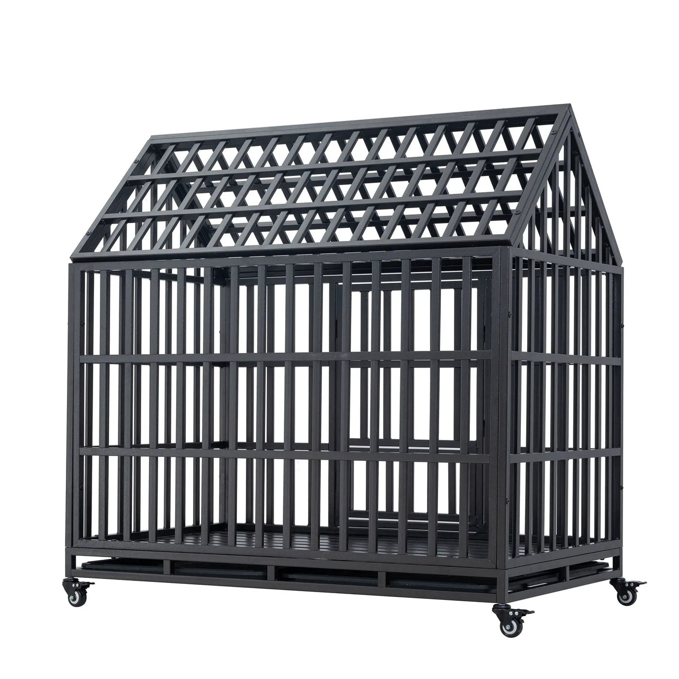 Heavy Duty Dog Crate Lockable Wheels by HouseOfZazla