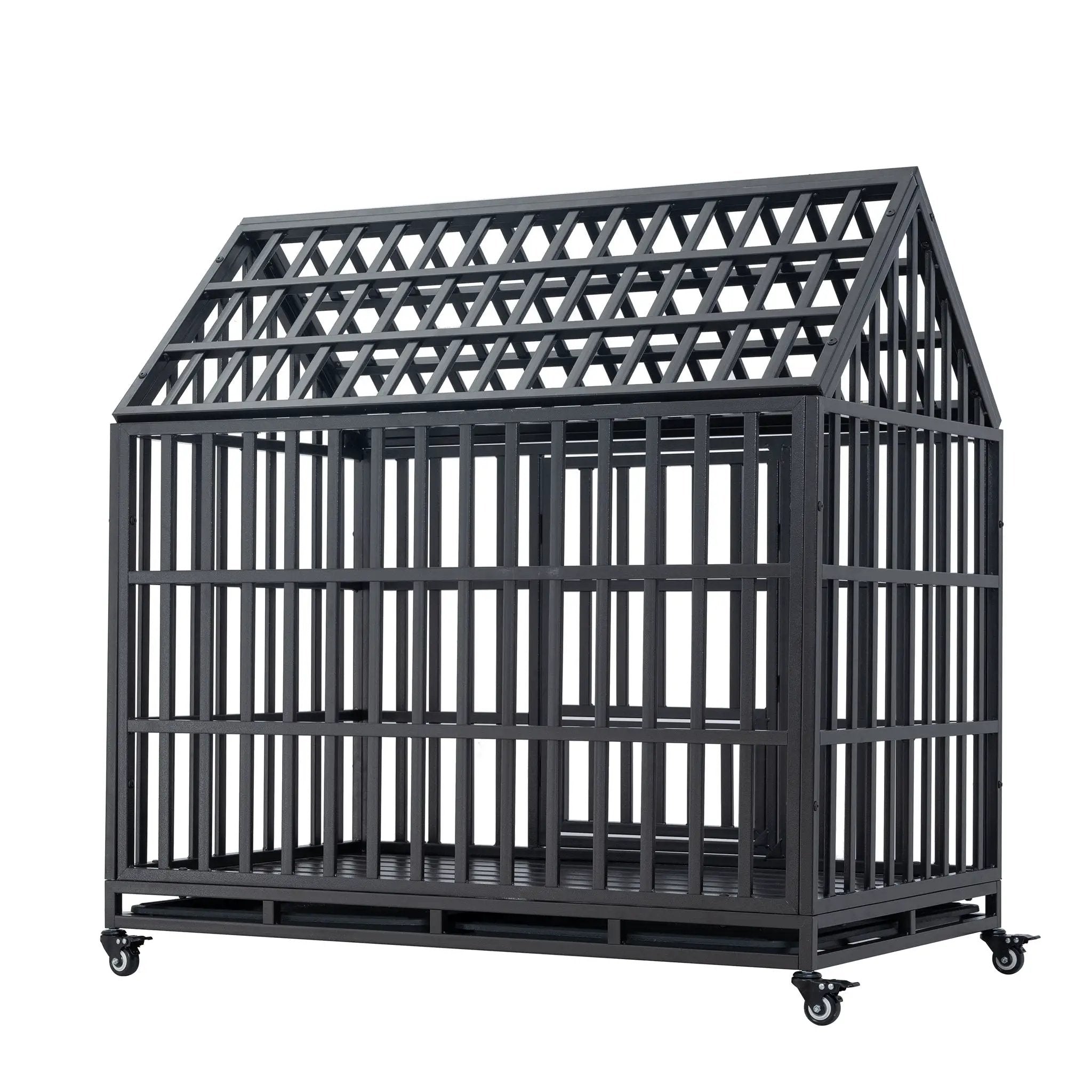 Heavy Duty Dog Crate Lockable Wheels by HouseOfZazla