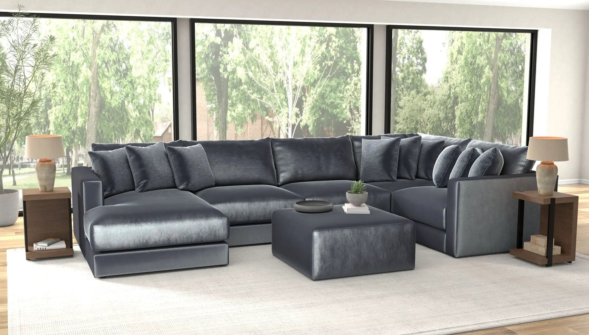 Remington - Modular Sofa And Cocktail Ottoman by Unique Piece Furniture