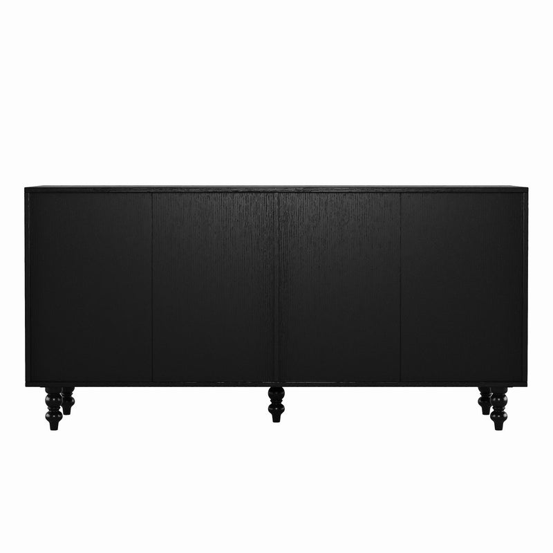 Accent Sideboard with Handwoven Seagrass Doors - Natural, photo 8 of 10