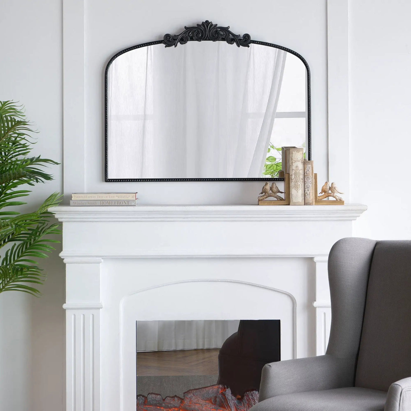 Arch Mirror, Baroque Inspired Wall Decor For Bathroom, Bedroom, Living Room by HouseOfZazla