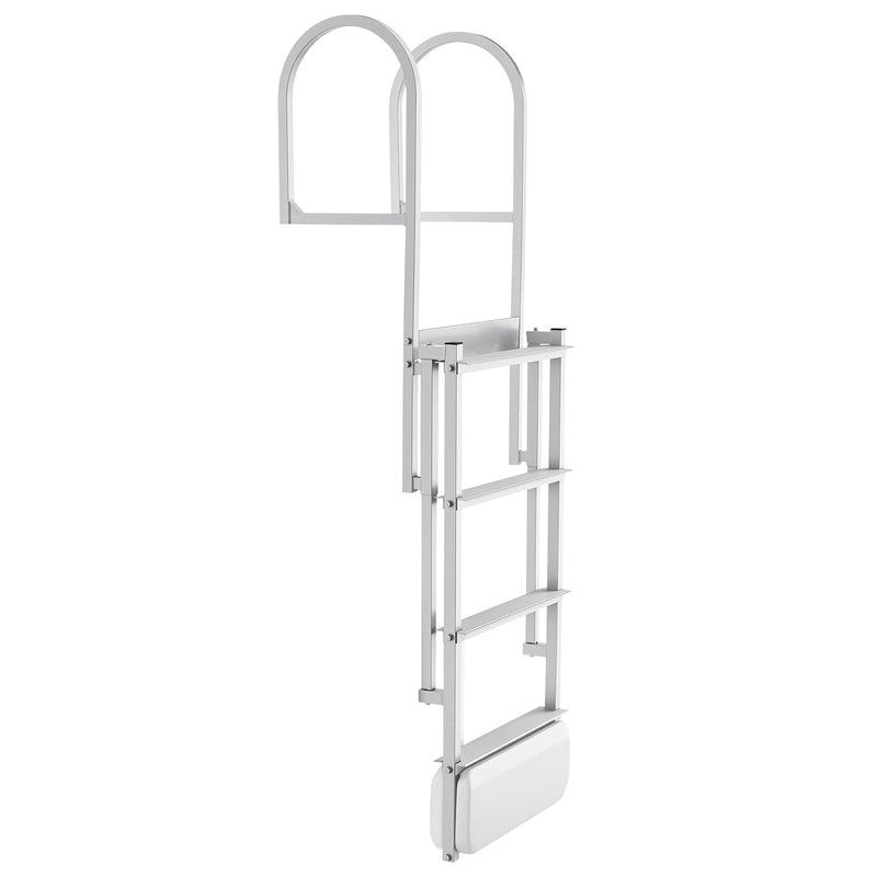 Retractable Dock Ladder, 4 Steps, Aluminum Alloy Swim Ladder by HouseOfZazla