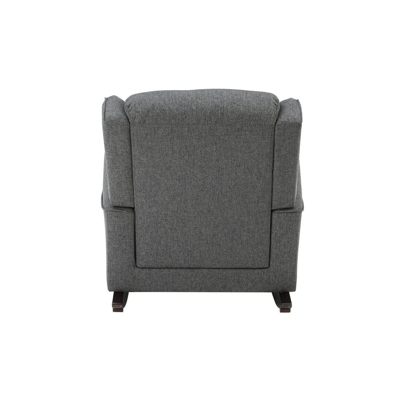 Fabien Rocking Chair in Gray by HouseOfZazla