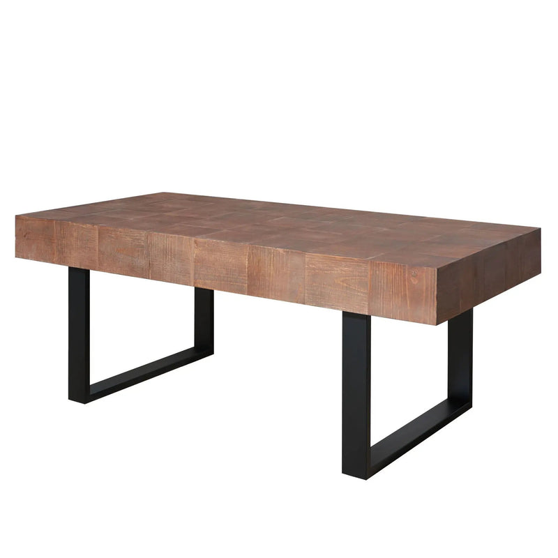 Rectangular Coffee Table With U-Shaped Legs Living Room - Multi by Unique Piece Furniture