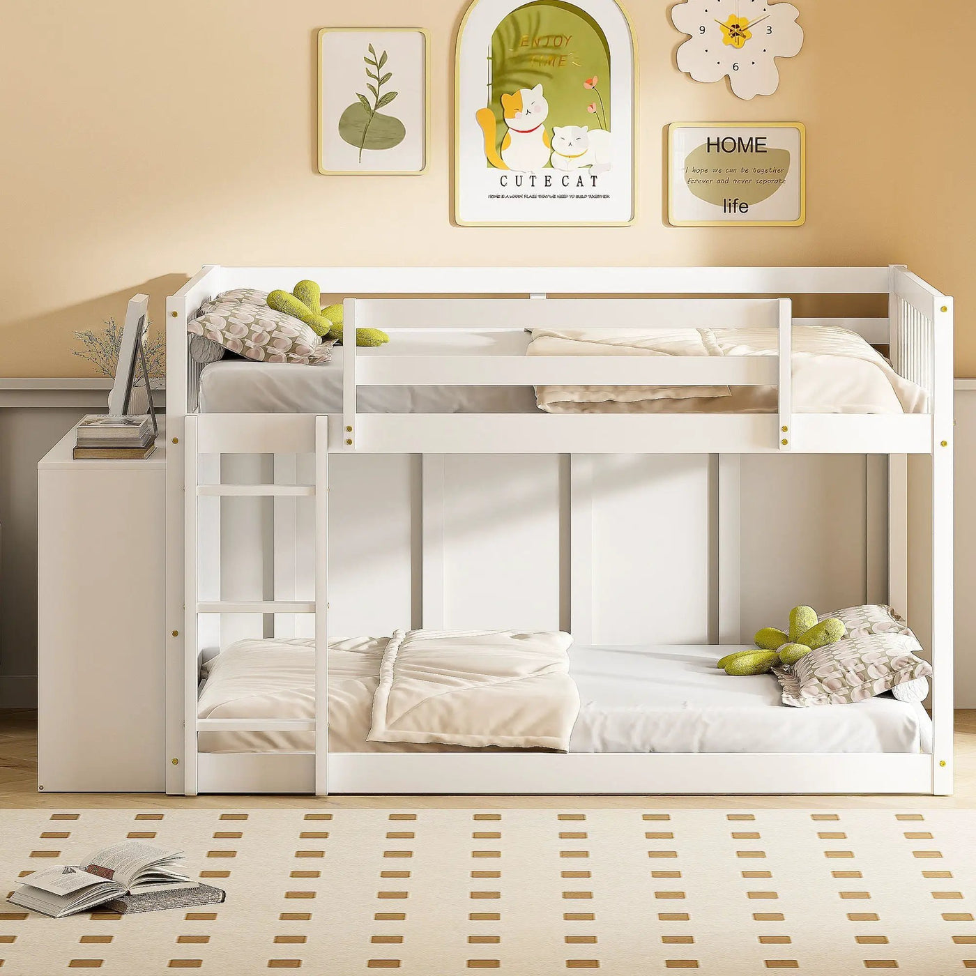 Bunk Bed With 4 Drawers and 3 Shelves by HouseOfZazla