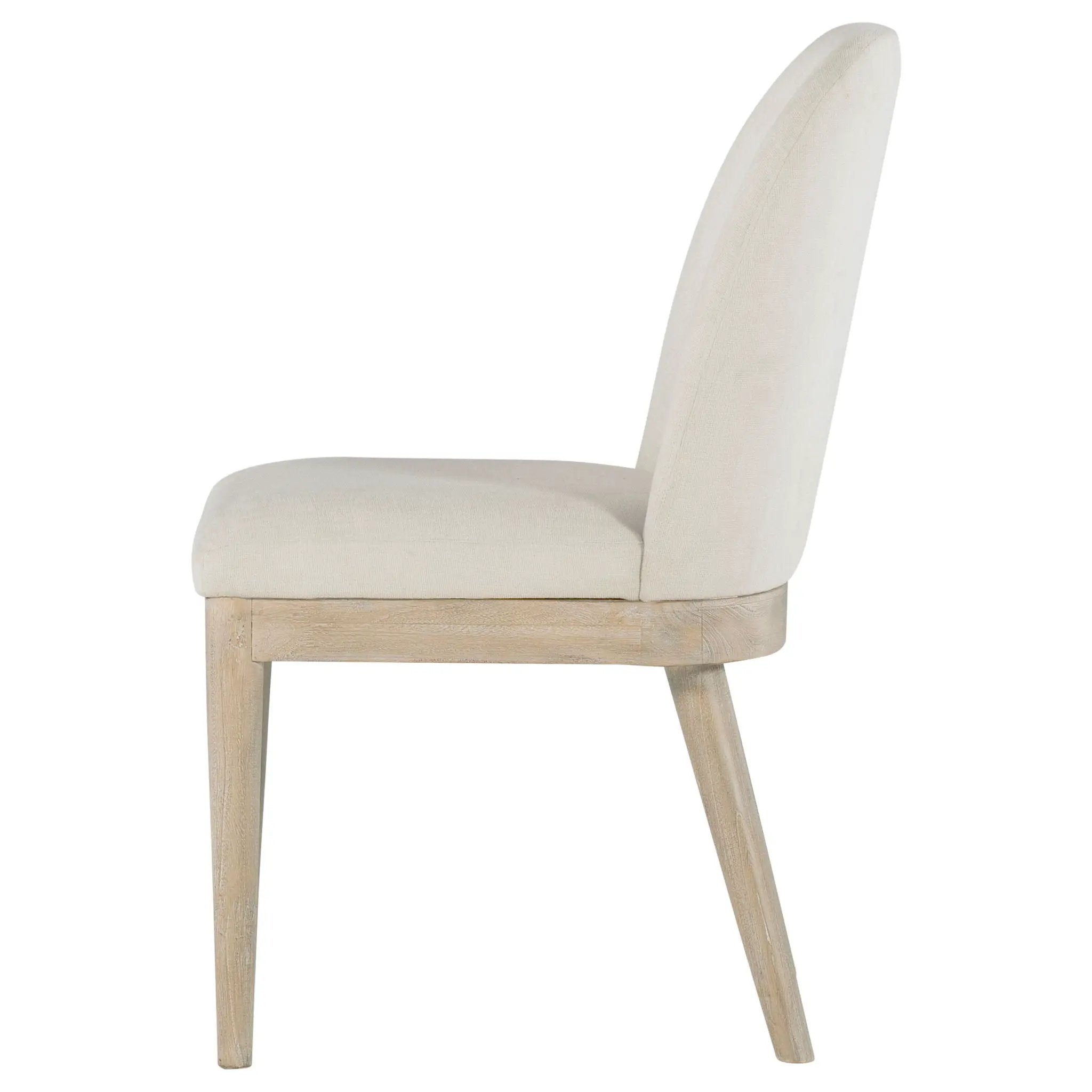 Solano Upholstered Dining Side Chair Beige (Set of 2) by Unique Piece Furniture