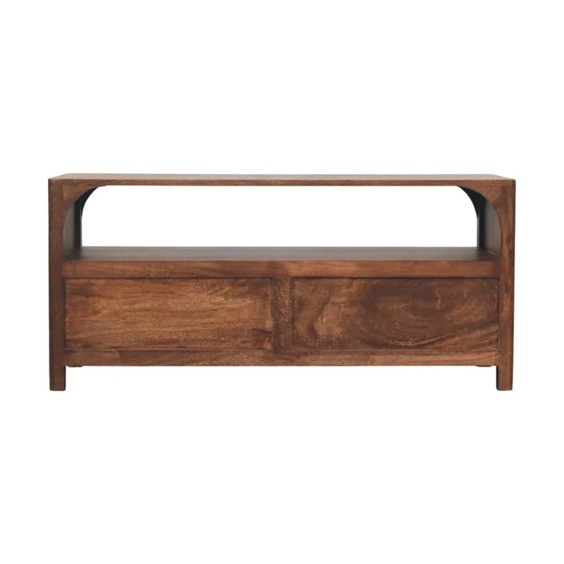 Solid Wood Arc-Line Media Console by HouseOfZazla