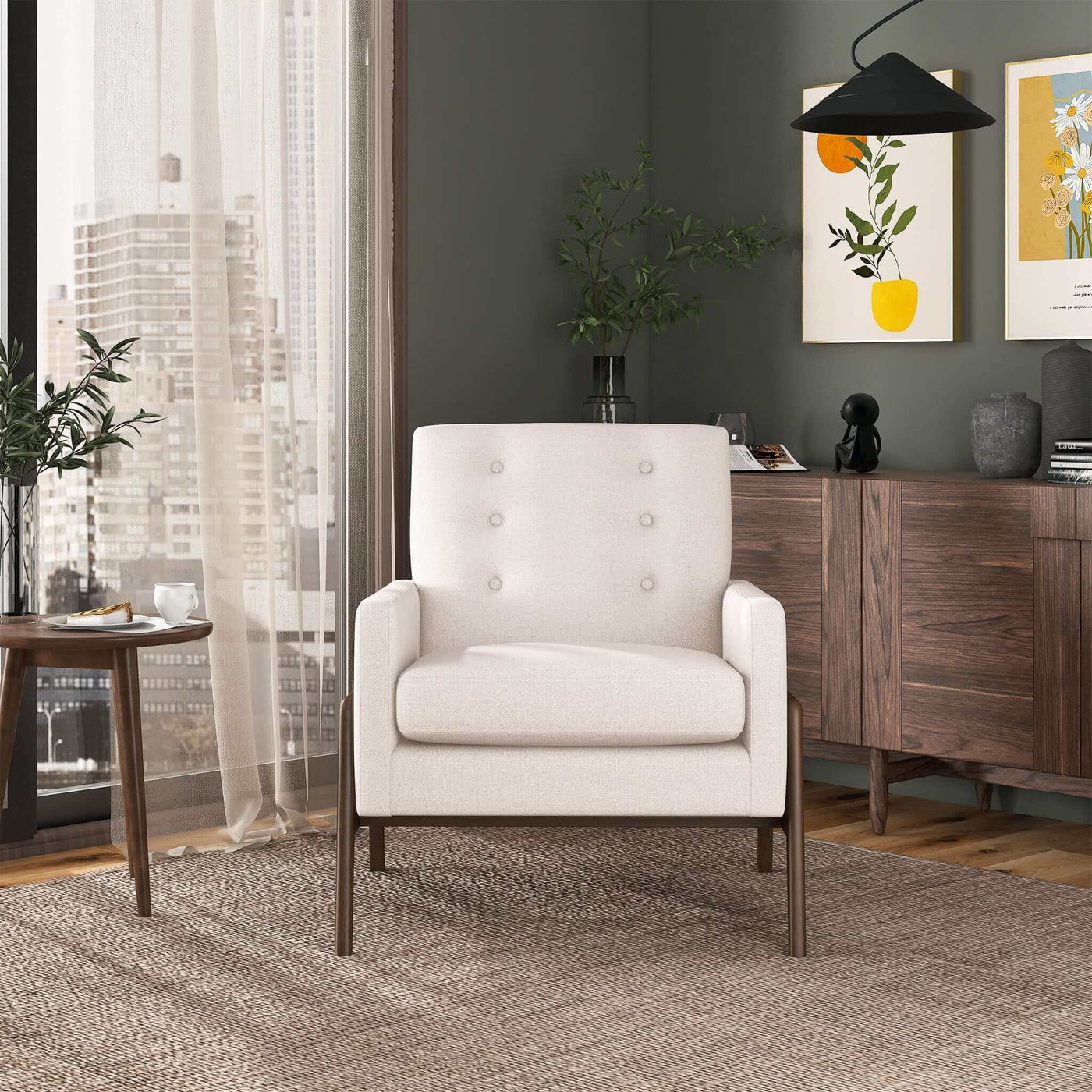 Cole - Solid Wood Lounge Chair by HouseOfZazla