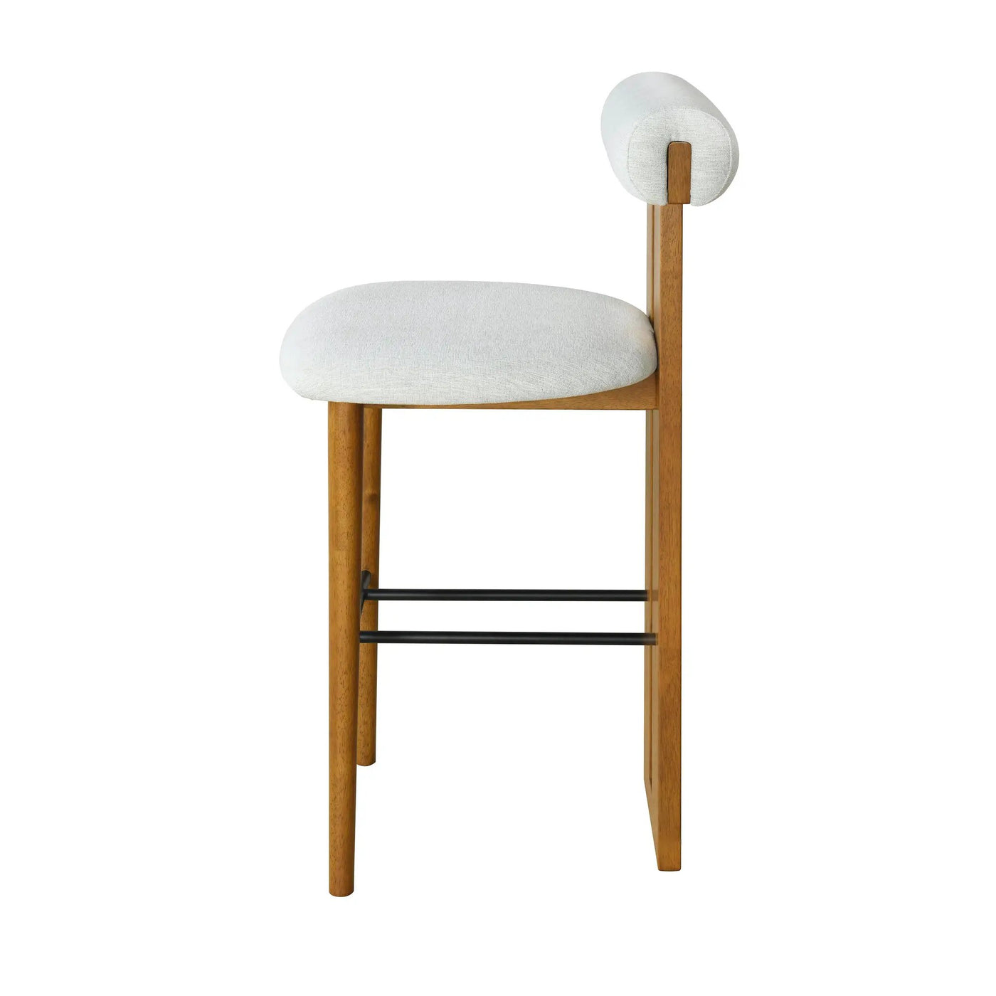 Renee Indoor Wooden Upholstered Barstool by HouseOfZazla