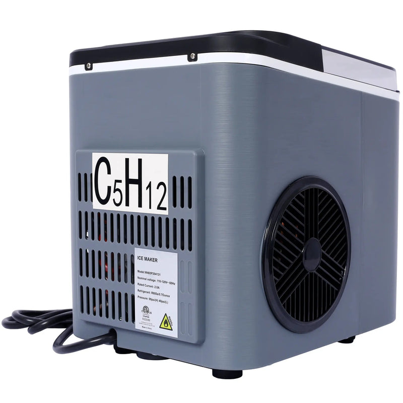 Portable Countertop Ice Maker with Self-Cleaning Function by HouseOfZazla