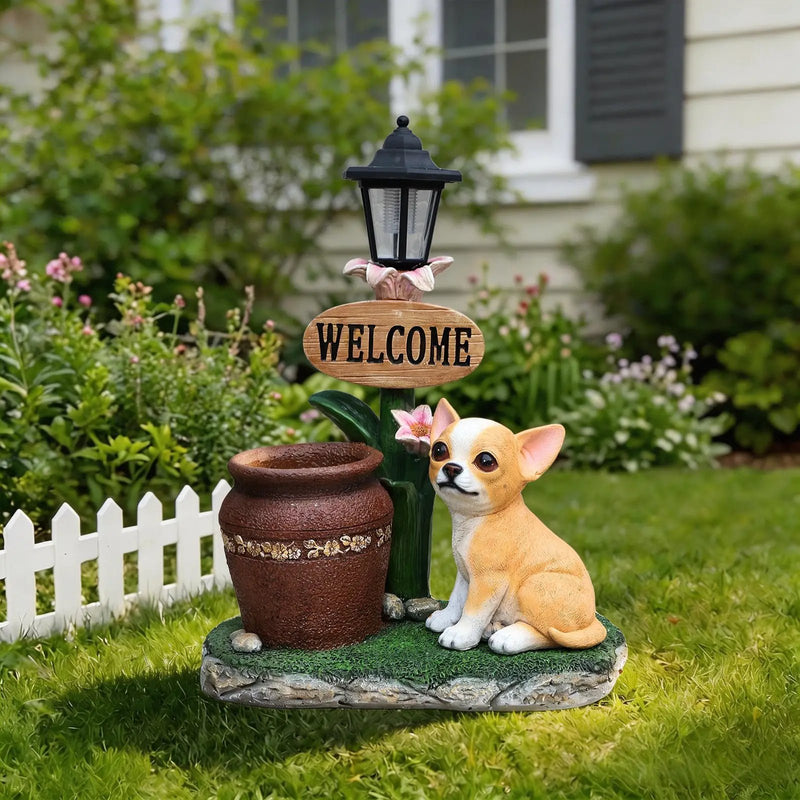Sitting Corgi Dog Planter Outdoor Decor by HouseOfZazla