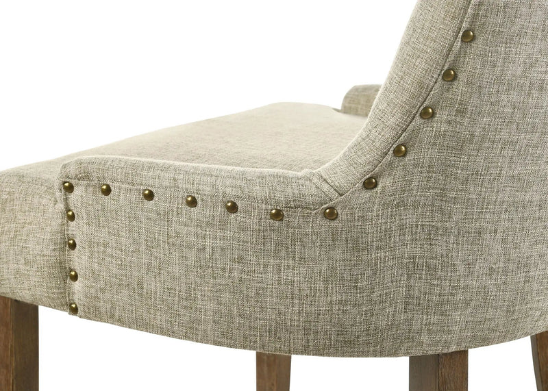 Yotam Side Chair (Set of 2) - Beige / Oak by HouseOfZazla