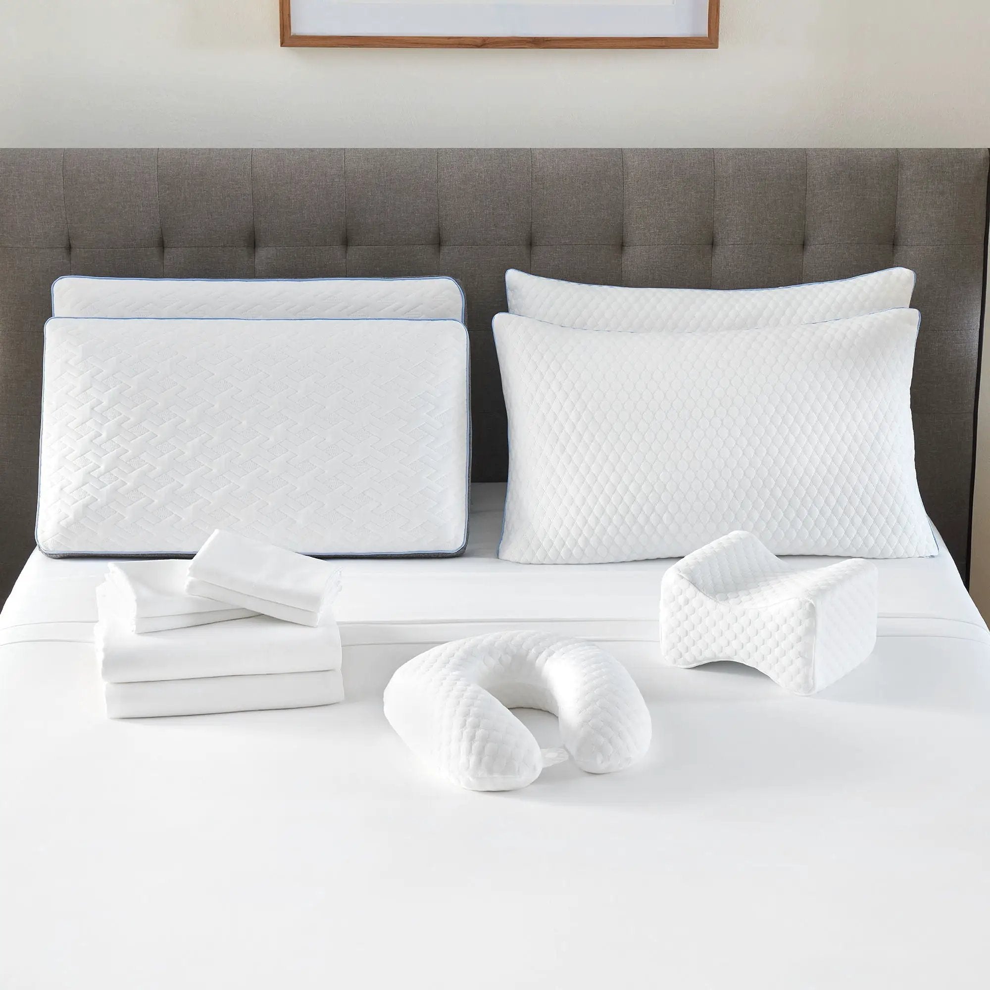 Comfort Care - Hybrid Restful Nights Firm Mattress, 12 Piece Comfort Bedding Pack by HouseOfZazla