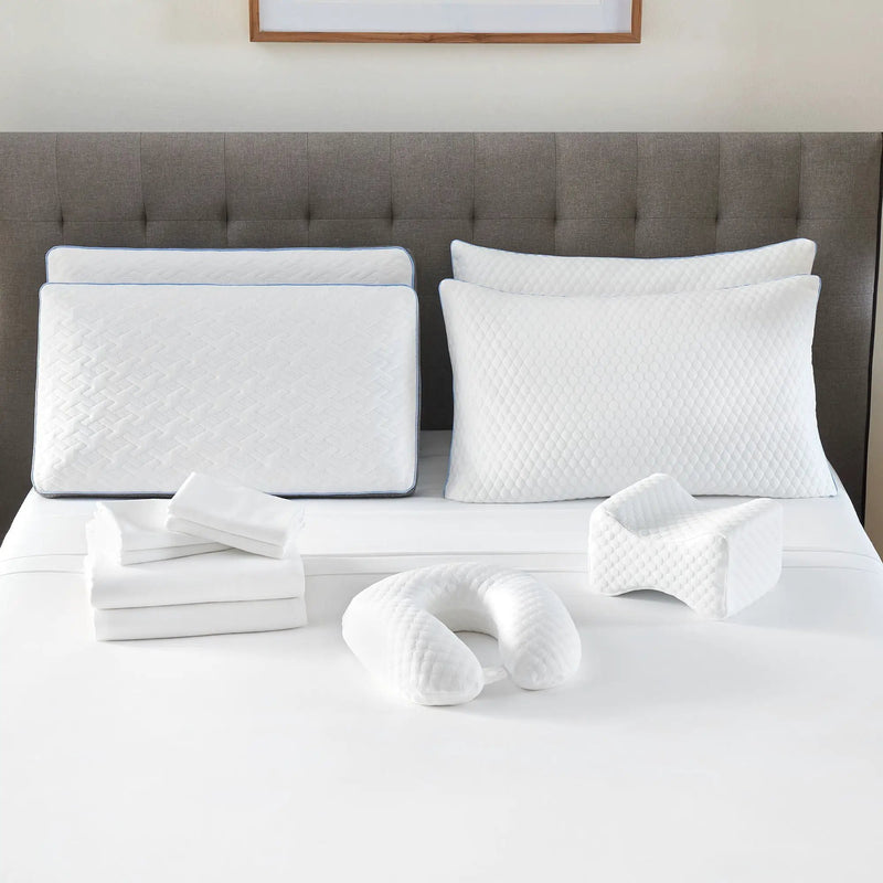 Comfort Care - Hybrid Restful Nights Firm Mattress, 12 Piece Comfort Bedding Pack by HouseOfZazla