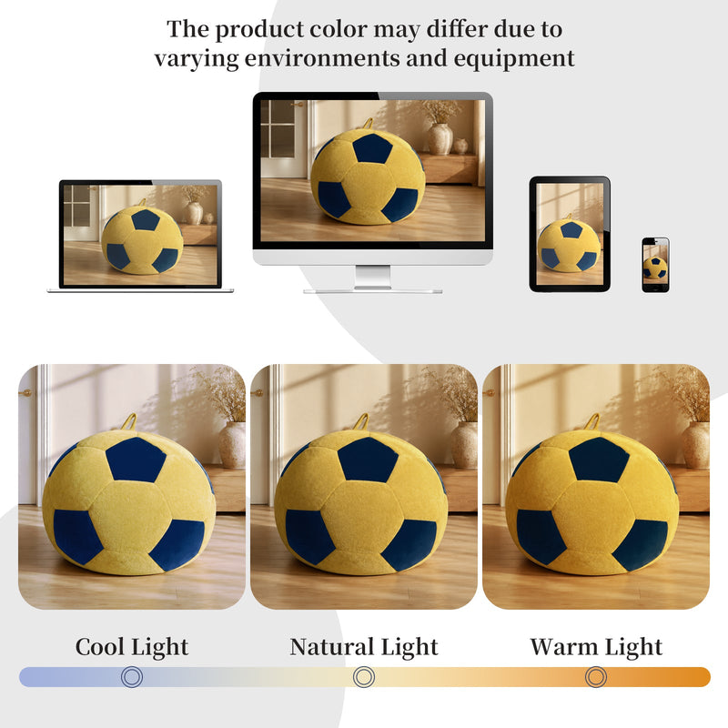 Small Soccer-Shaped Bean Bag Chair, photo 9 of 10