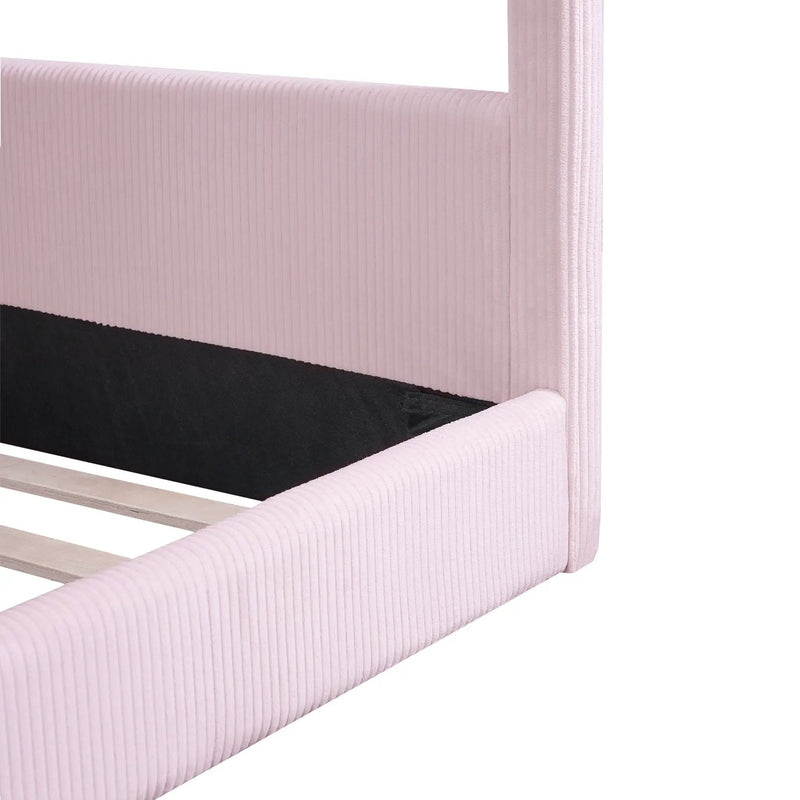 Upholstered House Style Daybed With LED Light Strips by HouseOfZazla