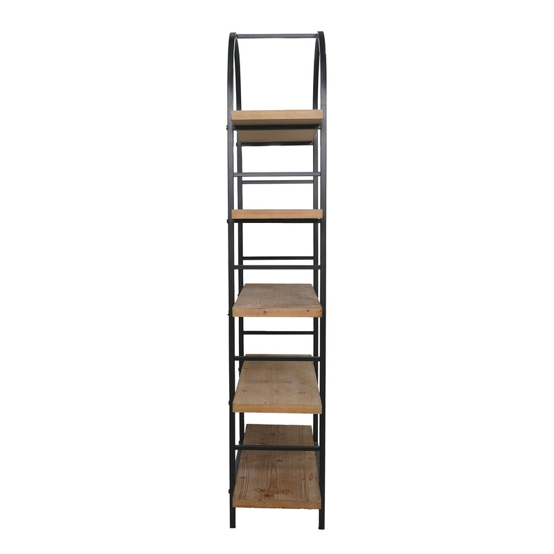 Tall Arched Wood and Iron Display Shelf with Striking Design, photo 4 of 9