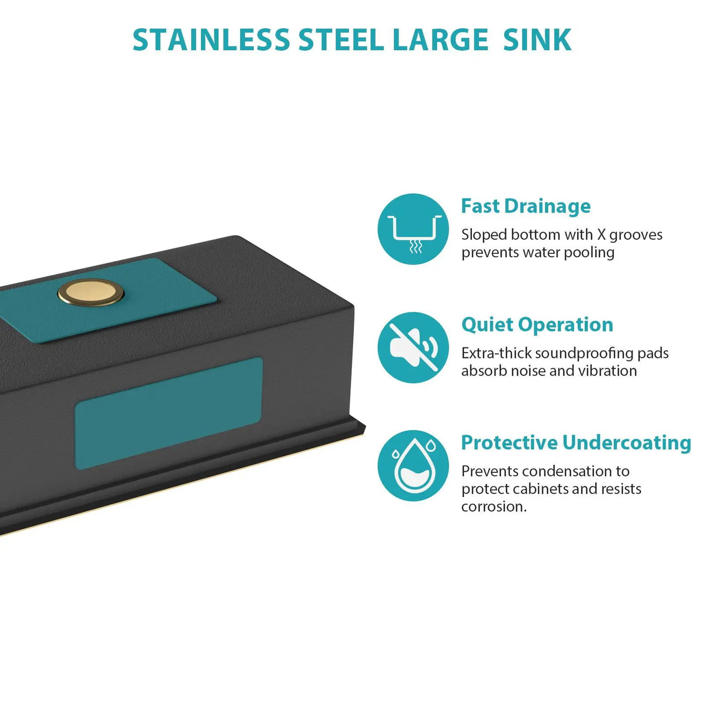 Stainless Steel Undermount Kitchen Sink With Workstation by HouseOfZazla