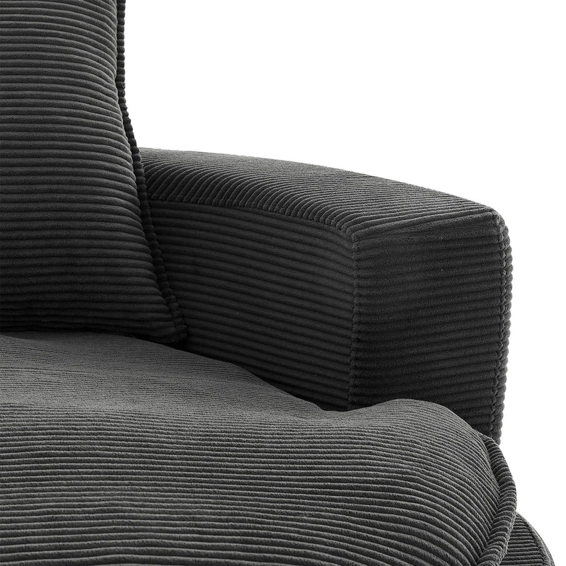 360° Swivel Accent Barrel Chair With Dual Layer Cushion And 3 Removable Pillows by HouseOfZazla