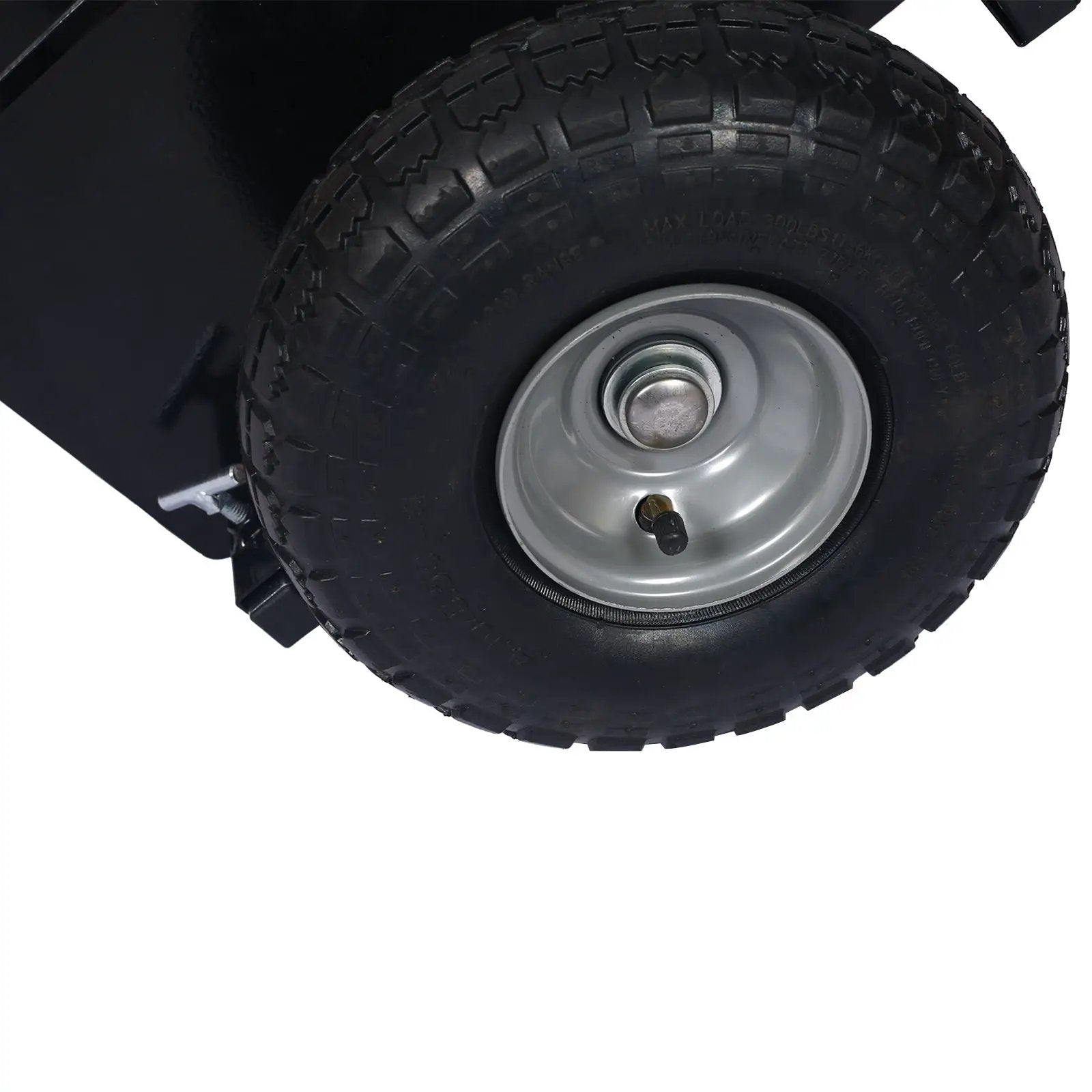 Heavy Duty 600Lb Panel Dolly With 10In. Pneumatic Wheels Alloy Steel - Black by HouseOfZazla