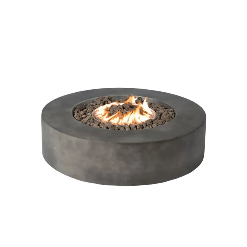 Fiber Reinforced Outdoor Fire Pit Table - Black / Gray by HouseOfZazla