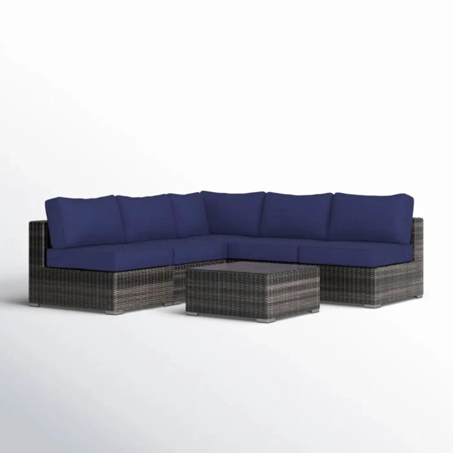 Seating Set With Cushions Handcrafted Wicker Design by Unique Piece Furniture