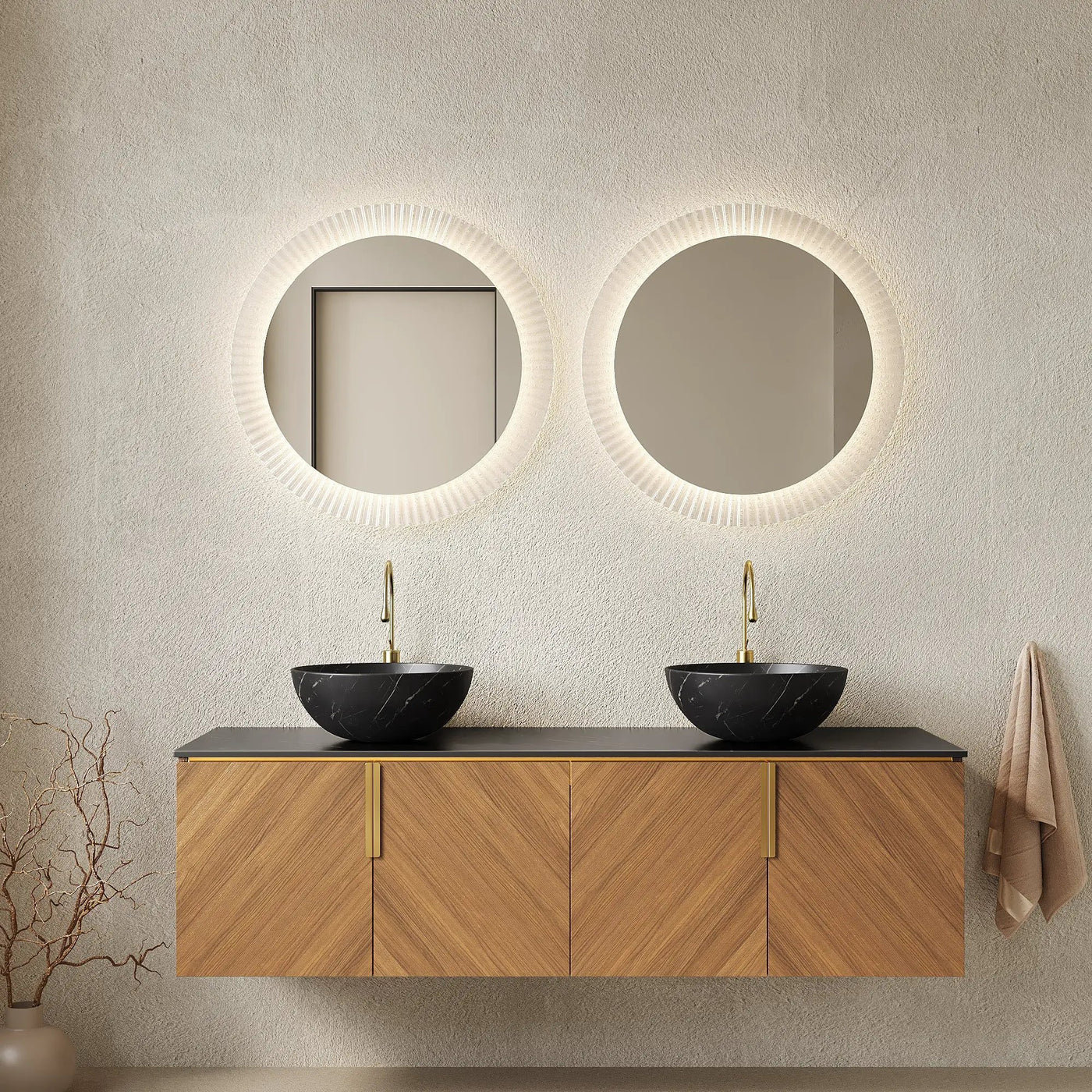 Arai 60" Bathroom Vanity & Sinks by HouseOfZazla