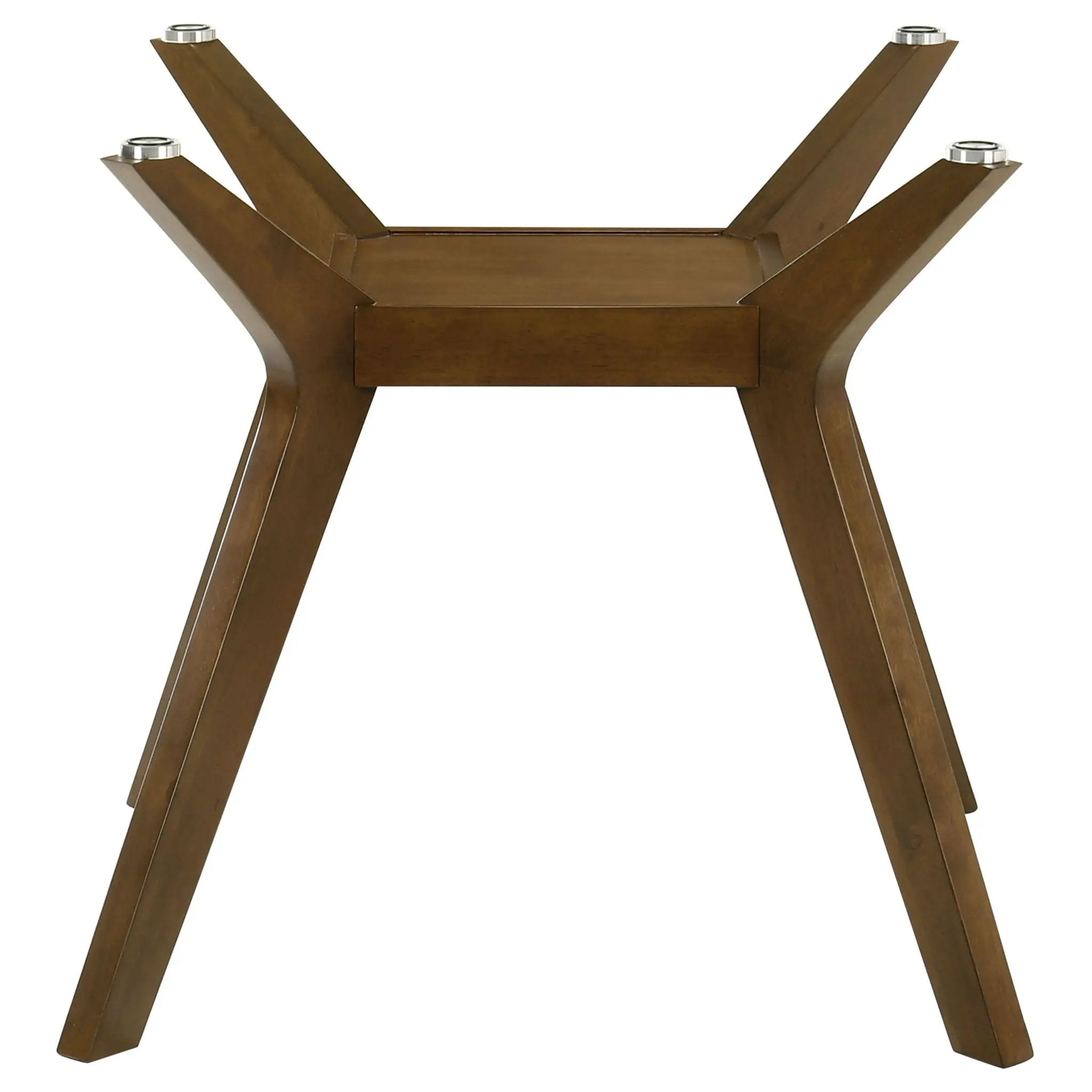 Paxton Square Wood Dining Table Base Brown by Unique Piece Furniture