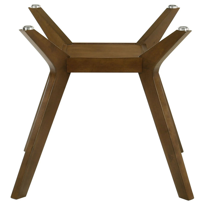 Paxton Square Wood Dining Table Base Brown by Unique Piece Furniture