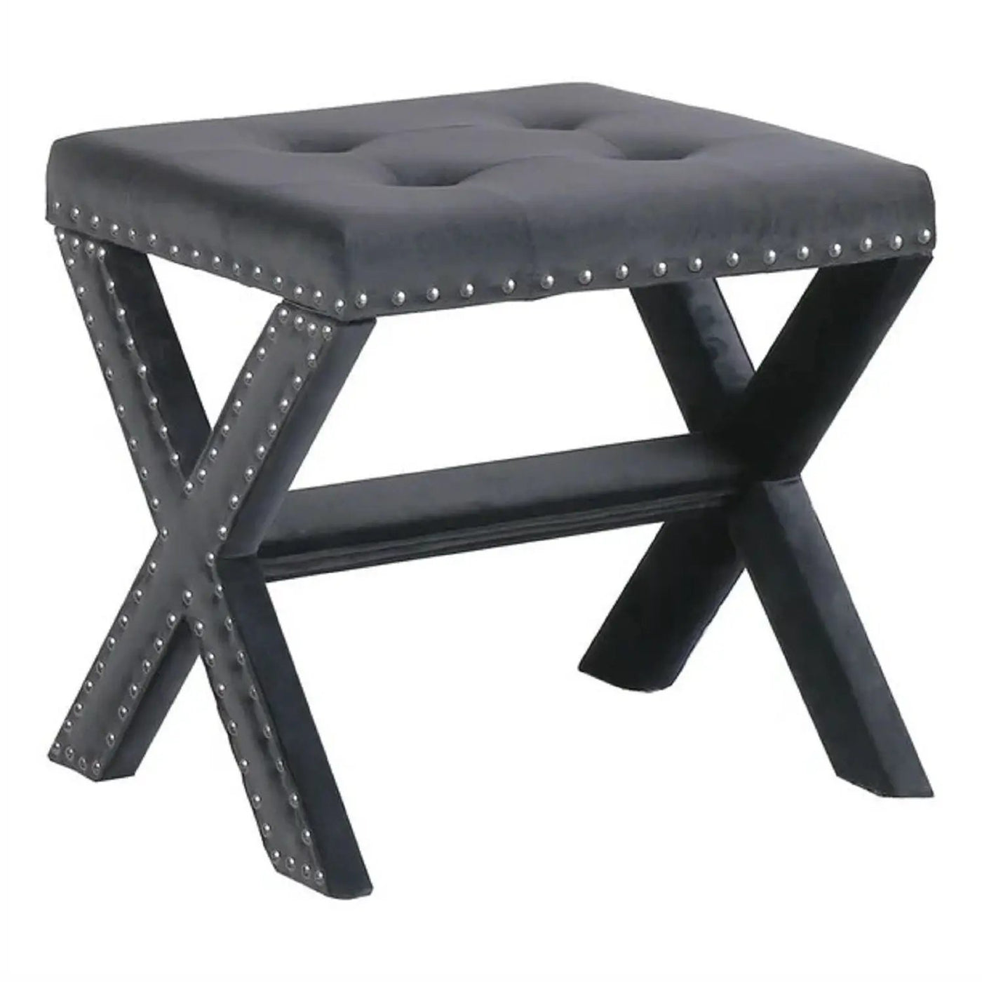 Upholstered Accent Bench With Nailhead Trim by HouseOfZazla