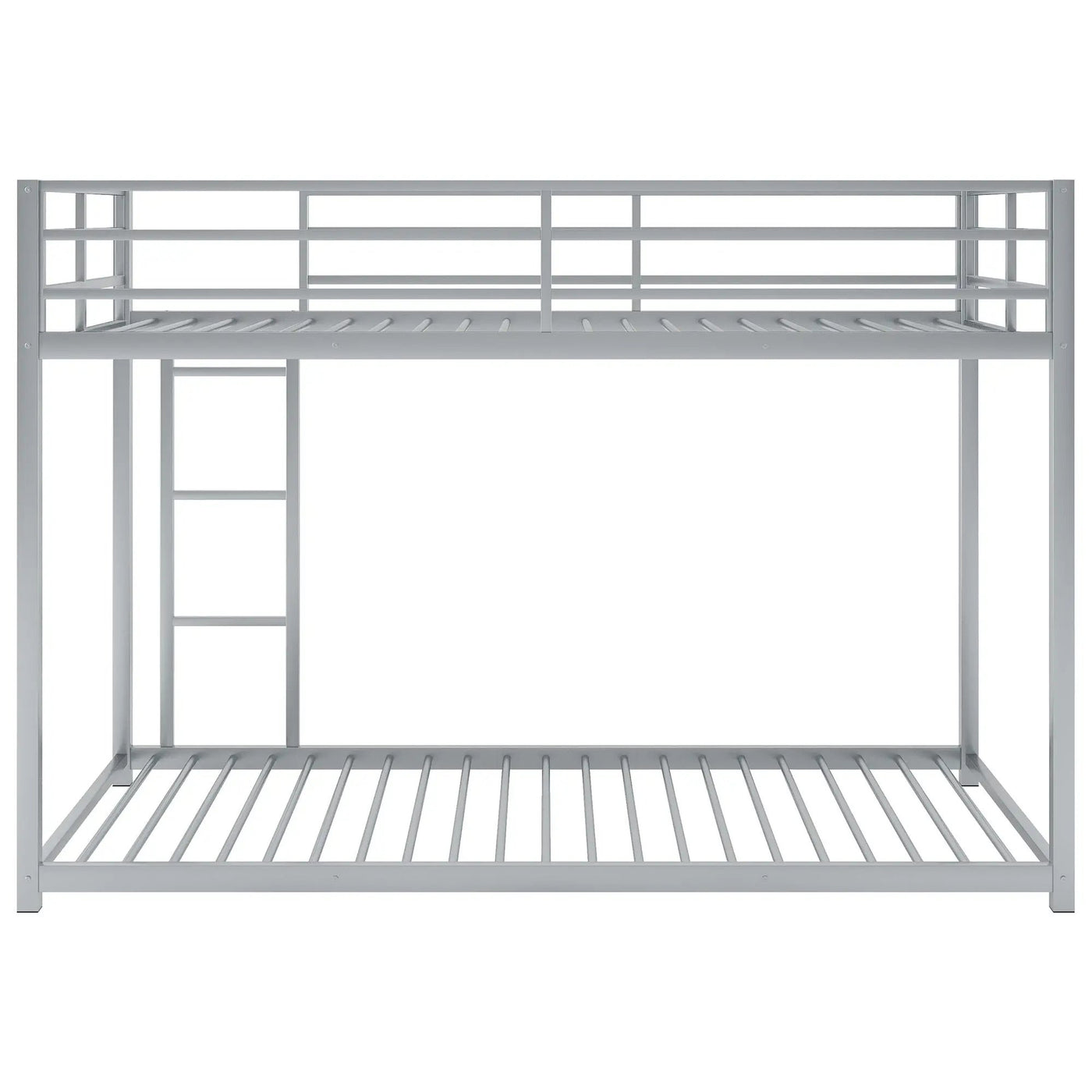 Metal Bunk Bed, Low Bunk Bed With Ladder by HouseOfZazla