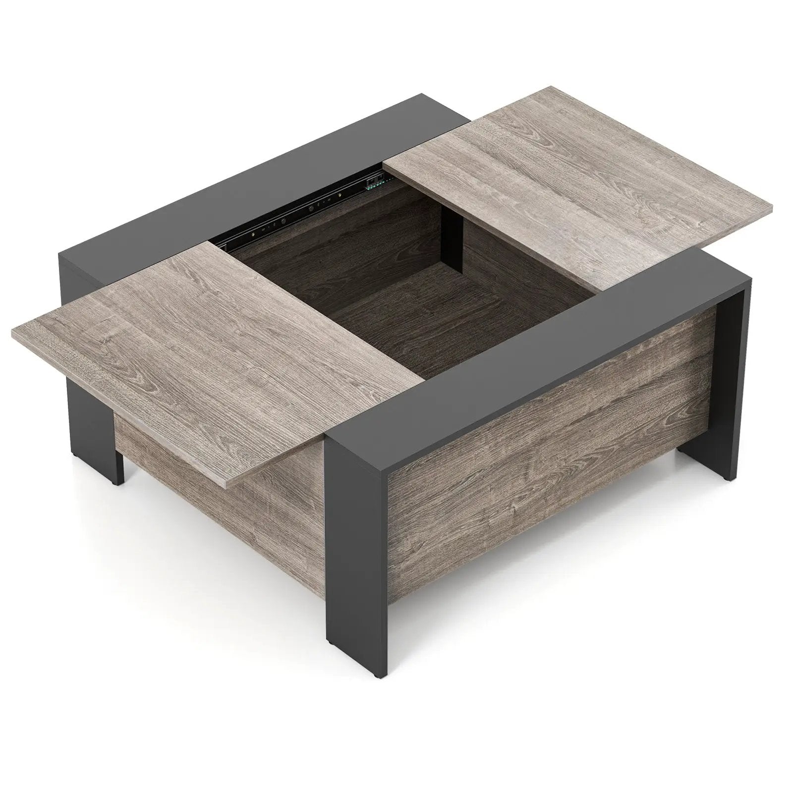 36.5 Inch Coffee Table with Sliding Top and Hidden Compartment by DirectDeals