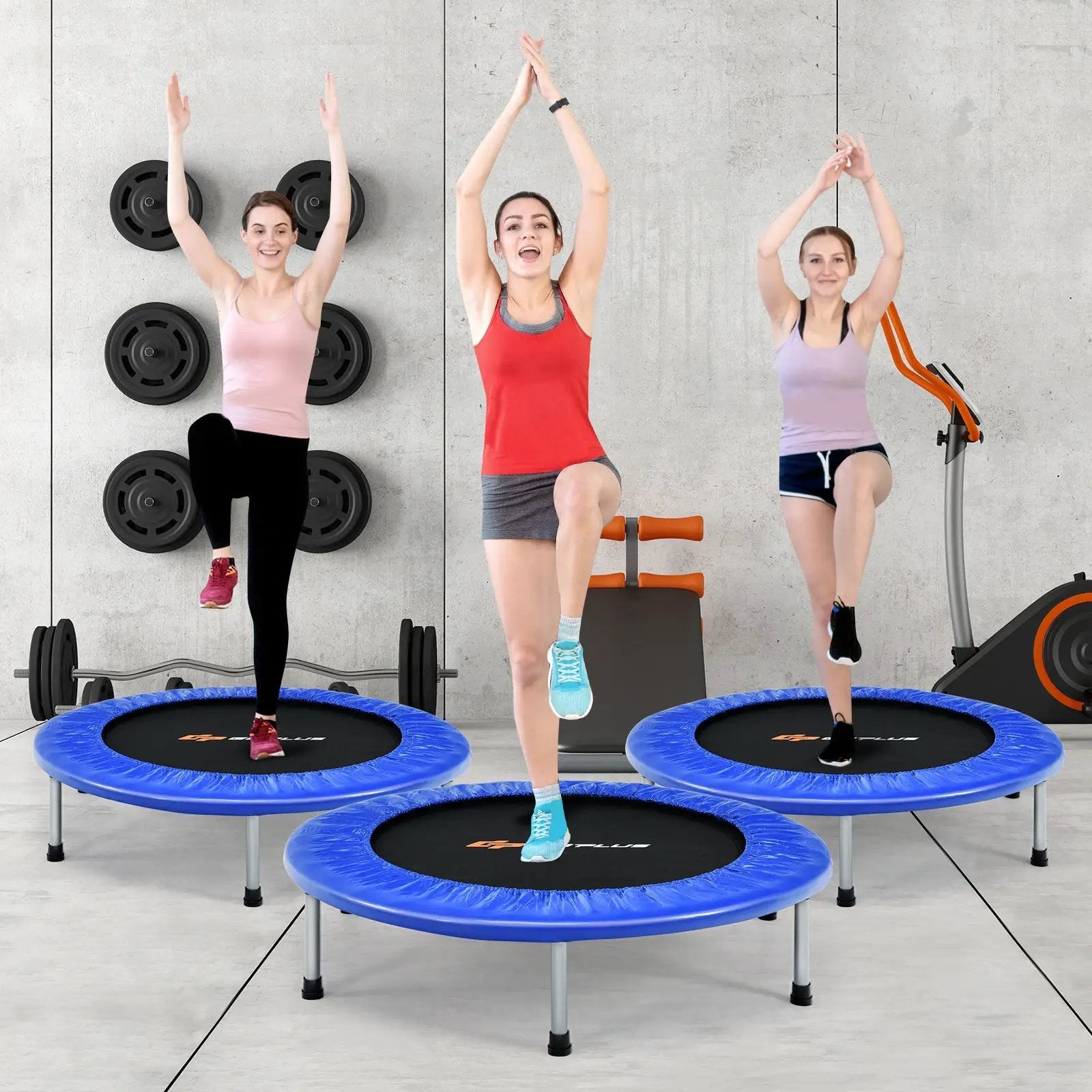 36 Inch Mini Folding Trampoline Portable Recreational Fitness Rebounder by DirectDeals