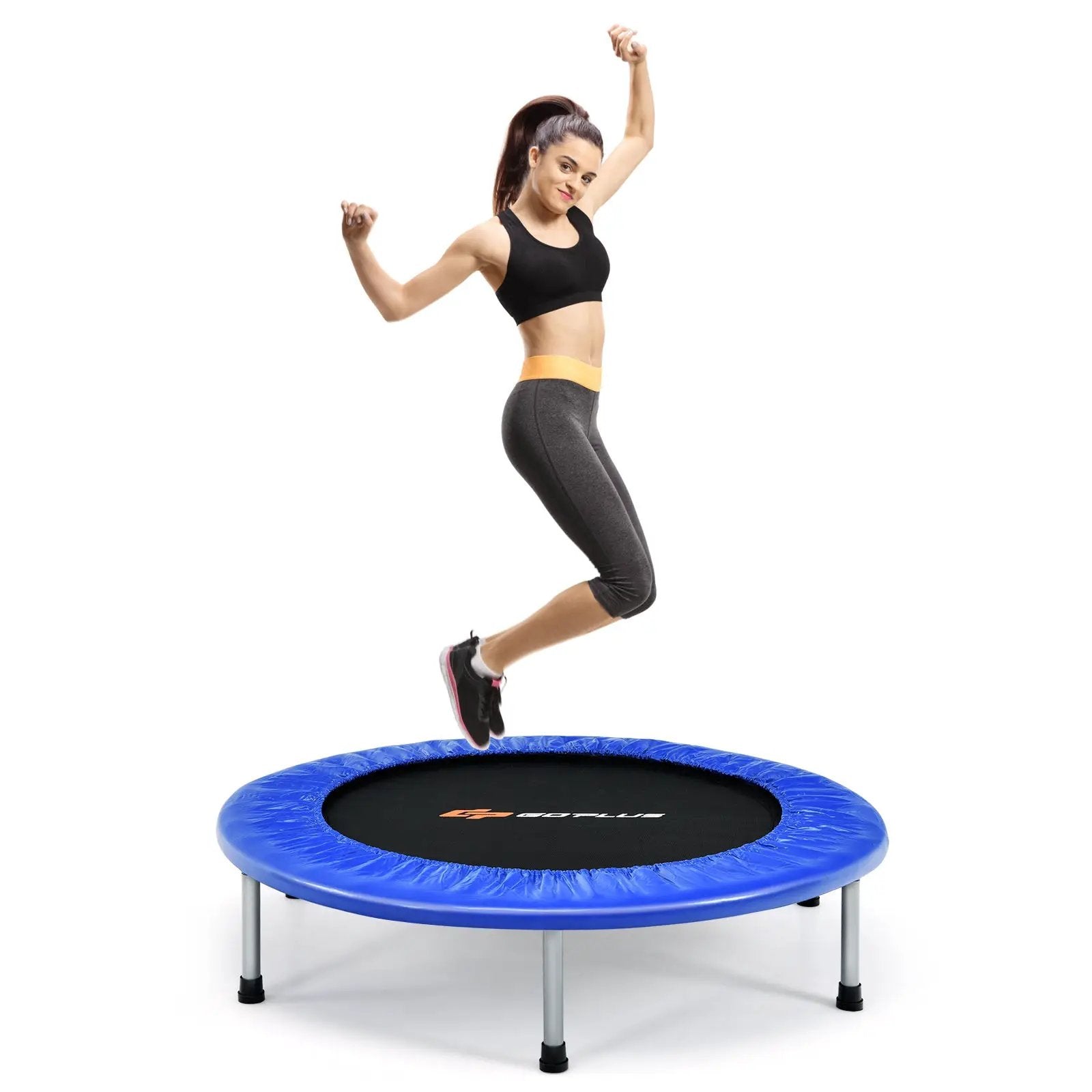 36 Inch Mini Folding Trampoline Portable Recreational Fitness Rebounder by DirectDeals