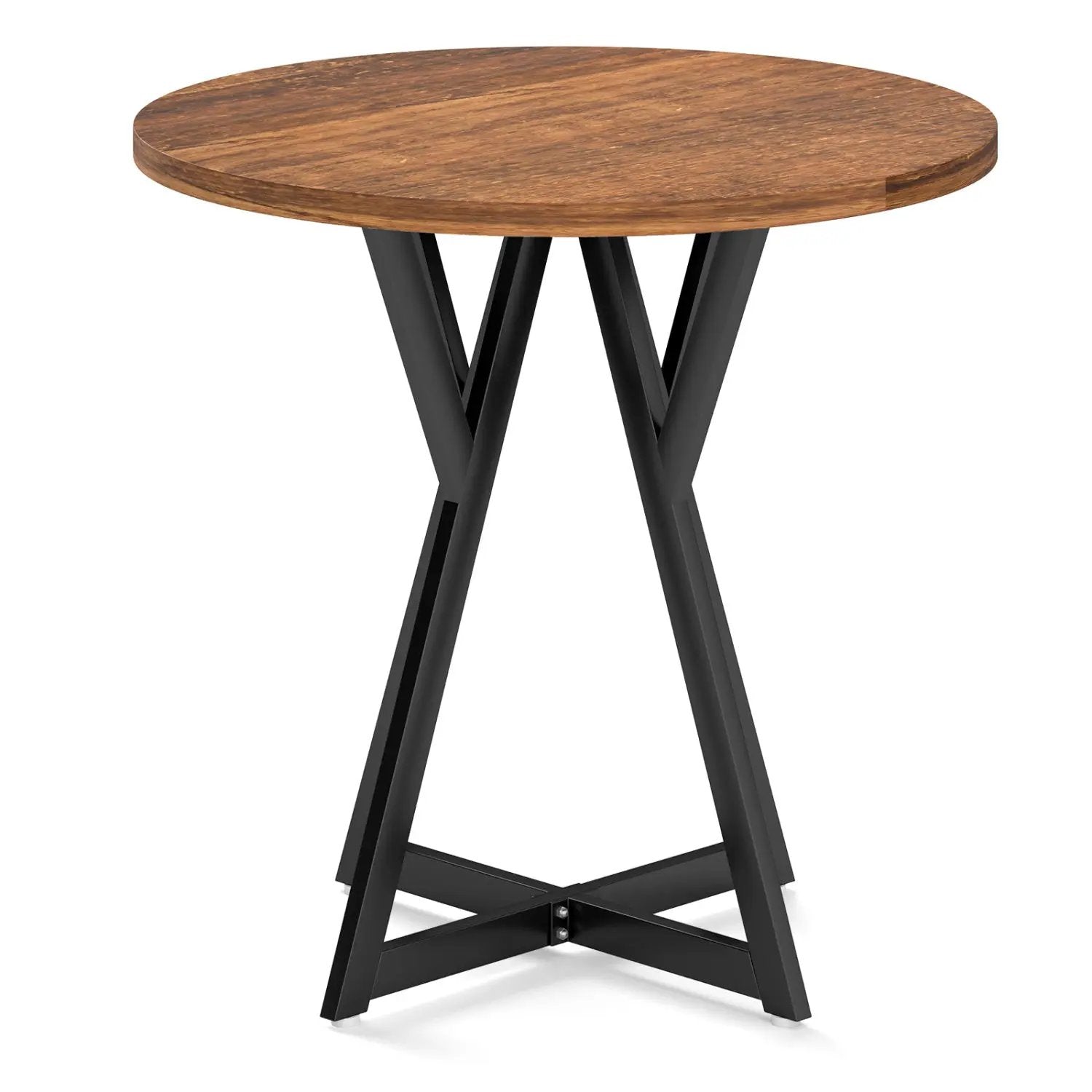 Round Dining Table 36 Inch with Metal Pedestal Base by DirectDeals