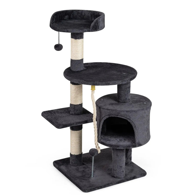 36 Inch Tall Kitten Tower with Condo and Plush Perch by DirectDeals