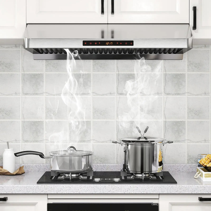 36 Inch Under Cabinet Range Hood 900 CFM Kitchen Stove Vent with Oil Collector-Silver by DirectDeals