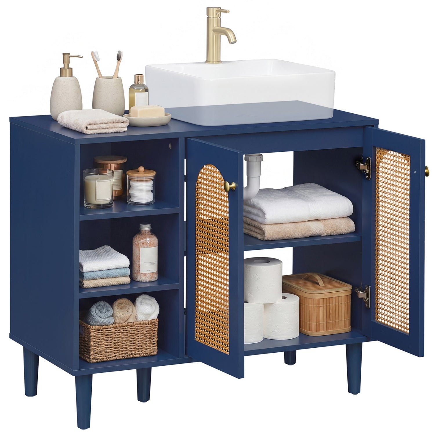 36 Inch Under Sink Cabinet Boho for Vessel Sinks and Single-Handle Faucets by DirectDeals