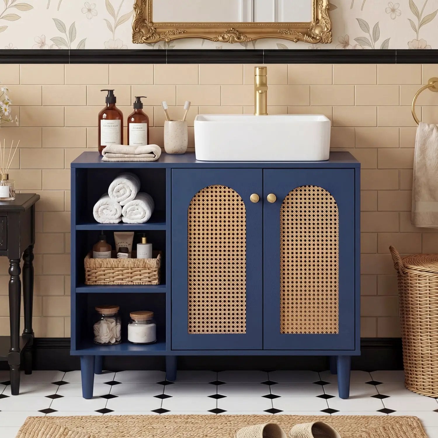 36 Inch Under Sink Cabinet Boho for Vessel Sinks and Single-Handle Faucets by DirectDeals