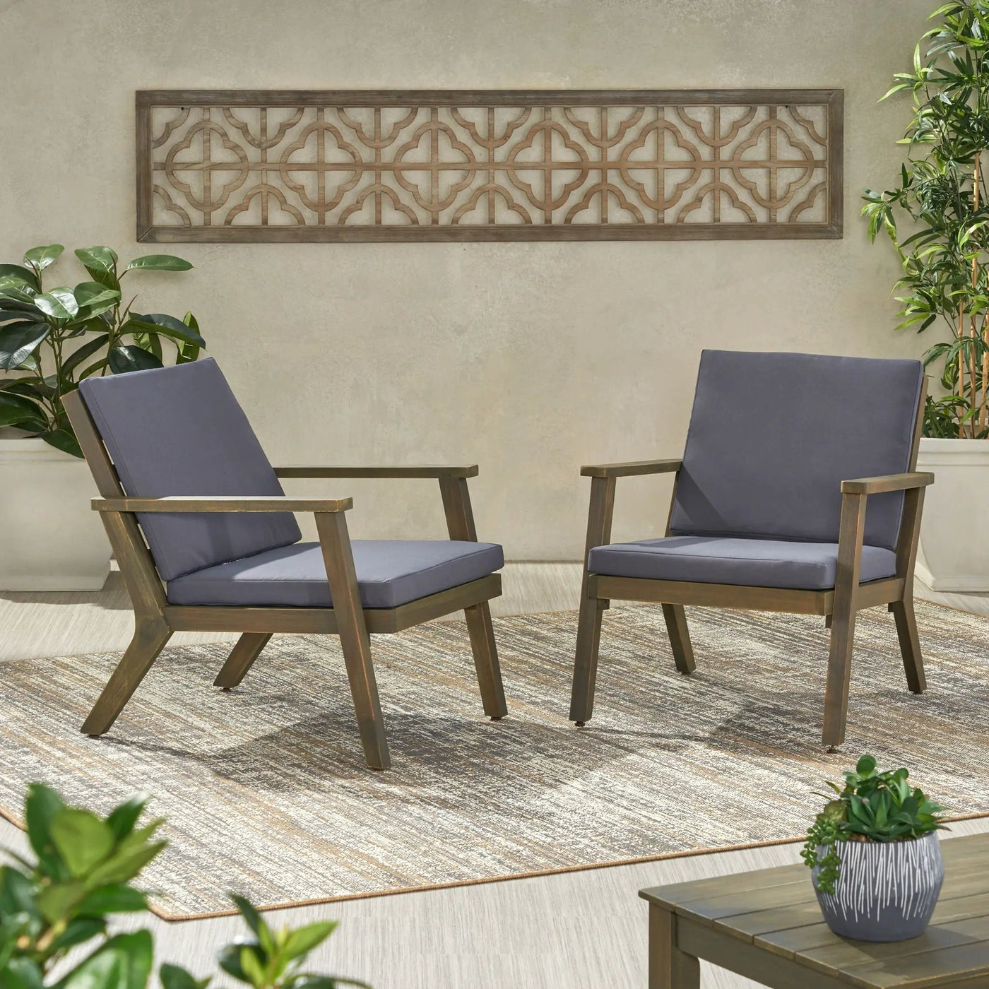 Outdoor Club Chair With Cushion by HouseOfZazla