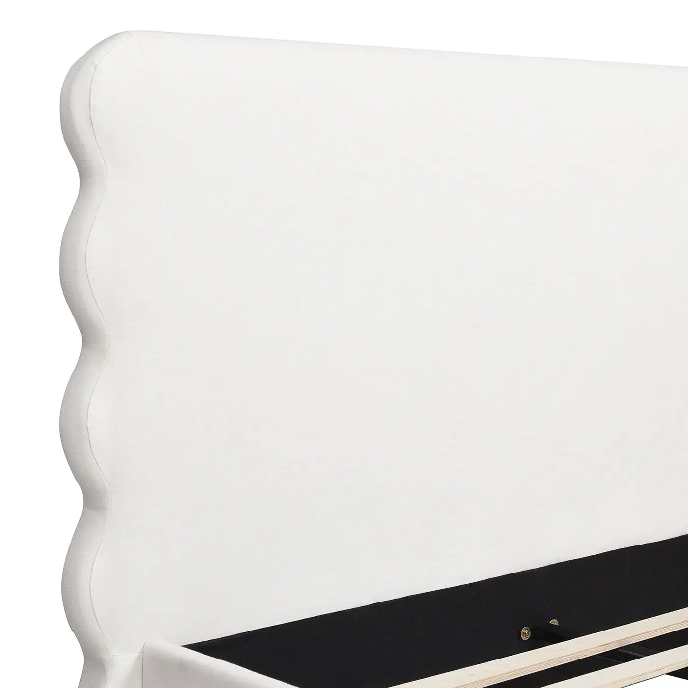Stockholm - Modern Wavy Headboard Platform Bed by HouseOfZazla