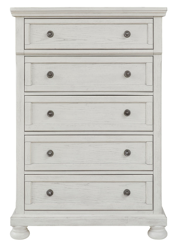 Robbinsdale - Five Drawer Chest - Antique White, photo 2 of 7
