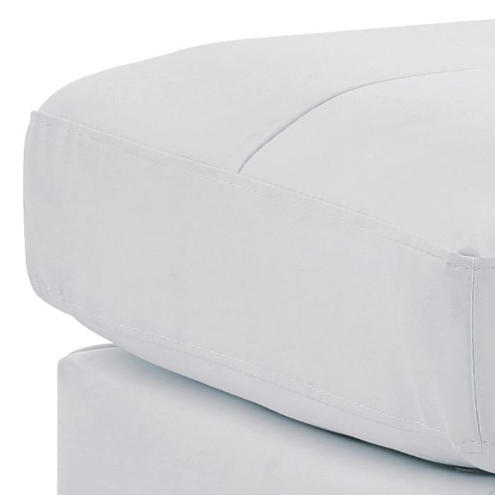 Upholstered Ottoman with Faux Leather or Fabric - Multiple Colors, photo 14 of 38