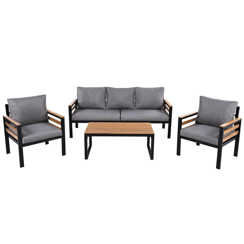 GO 4-Piece Outdoor Furniture Sofa Set for 5 People by HouseOfZazla