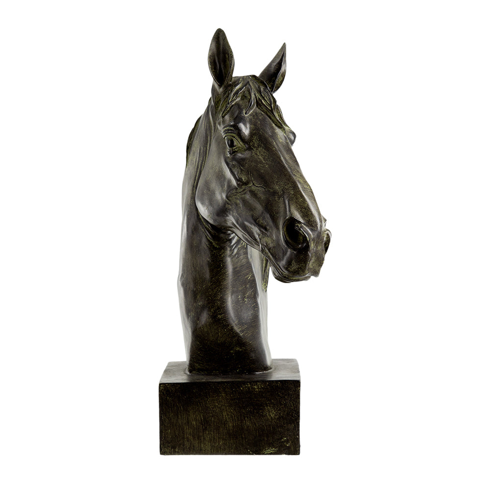 13x5.7x15.8 Equine Sculpture On Base by HouseOfZazla